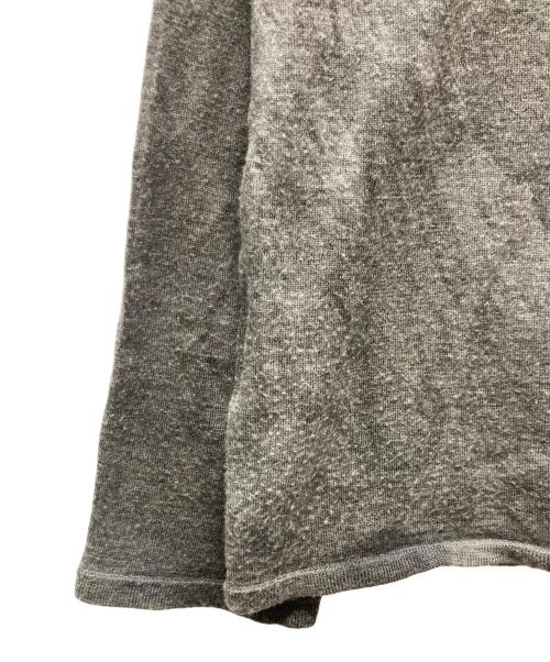 BLACK COMME des GARCONS（ブラックコムデギャルソン）BLACK COMME des GARCONS (ブラックコムデギャルソン) ダメージ加工迷彩ニット グレー サイズ:Sの古着・服飾アイテム