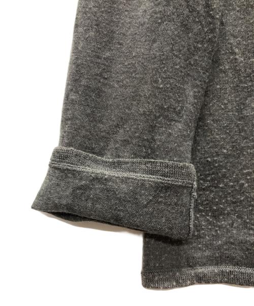 BLACK COMME des GARCONS（ブラックコムデギャルソン）BLACK COMME des GARCONS (ブラックコムデギャルソン) ダメージ加工迷彩ニット グレー サイズ:Sの古着・服飾アイテム