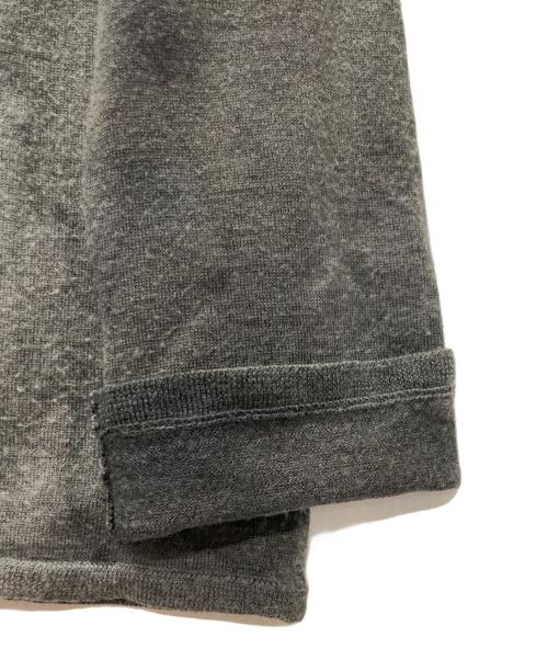 BLACK COMME des GARCONS（ブラックコムデギャルソン）BLACK COMME des GARCONS (ブラックコムデギャルソン) ダメージ加工迷彩ニット グレー サイズ:Sの古着・服飾アイテム