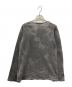 BLACK COMME des GARCONS (ブラックコムデギャルソン) ダメージ加工迷彩ニット グレー サイズ:S：18000円