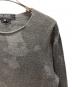 中古・古着 BLACK COMME des GARCONS (ブラックコムデギャルソン) ダメージ加工迷彩ニット グレー サイズ:S：18000円