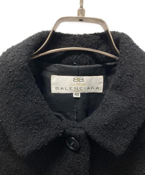La Mode BALENCIAGA（ラモード バレンシアガ）LA MODE BALENCIAGA (ラモード バレンシアガ) ツイードセットアップ ブラック サイズ:40の古着・服飾アイテム