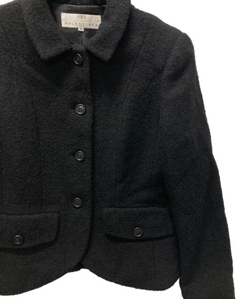 La Mode BALENCIAGA（ラモード バレンシアガ）LA MODE BALENCIAGA (ラモード バレンシアガ) ツイードセットアップ ブラック サイズ:40の古着・服飾アイテム