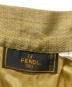 中古・古着 FENDI (フェンディ) プリーツスカート カーキ サイズ:不明：12000円
