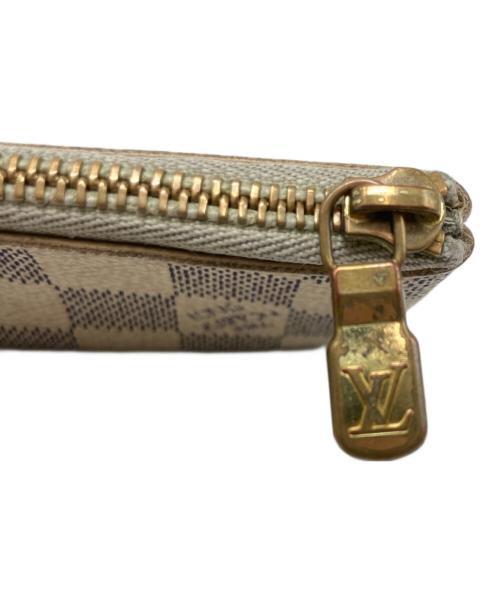 LOUIS VUITTON（ルイ ヴィトン）LOUIS VUITTON (ルイ ヴィトン) ダミエ・アズール ポシェット・クレ/コインケース ホワイトの古着・服飾アイテム