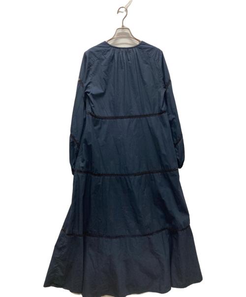 ne quittez pas（ヌキテパ）ne quittez pas (ヌキテパ) ブラウスワンピース ネイビー サイズ:Mの古着・服飾アイテム