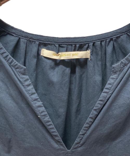 ne quittez pas（ヌキテパ）ne quittez pas (ヌキテパ) ブラウスワンピース ネイビー サイズ:Mの古着・服飾アイテム