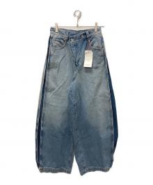 MAISON SPECIAL（メゾンスペシャル）の古着「Side-Tuck Cocoon Denim Pants」｜インディゴ