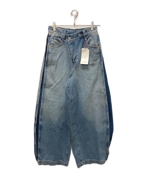 MAISON SPECIAL（メゾンスペシャル）MAISON SPECIAL (メゾンスペシャル) Side-Tuck Cocoon Denim Pants インディゴ サイズ:36 未使用品の古着・服飾アイテム