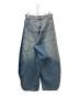 MAISON SPECIAL (メゾンスペシャル) Side-Tuck Cocoon Denim Pants インディゴ サイズ:36 未使用品：10000円