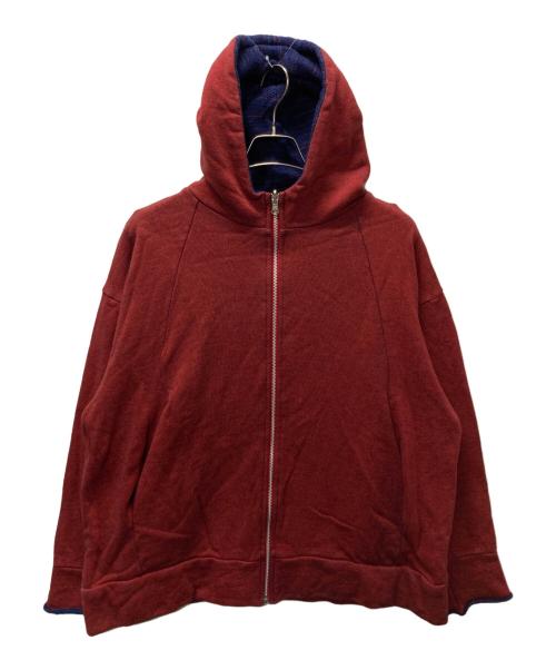 tamaki niime（タマキ ニイメ）tamaki niime (タマキ ニイメ) ジップパーカー レッド サイズ:ｆｒｅｅの古着・服飾アイテム