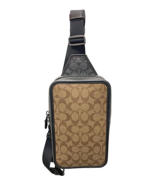 COACH（コーチ）COACH (コーチ) サリバン パック・ブロックド シグネチャー キャンバス ベージュの古着・服飾アイテム