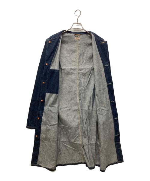 KAPITAL（キャピタル）KAPITAL (キャピタル) 8ozデニム ショップコート インディゴ サイズ:XLの古着・服飾アイテム