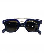CELINEセリーヌ）の古着「double bridge glasses」｜ブルー
