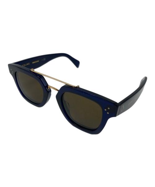 CELINE（セリーヌ）CELINE (セリーヌ) double bridge glasses ブルーの古着・服飾アイテム
