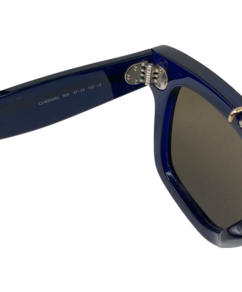 CELINE（セリーヌ）CELINE (セリーヌ) double bridge glasses ブルーの古着・服飾アイテム