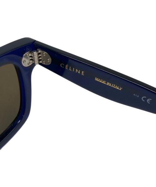 CELINE（セリーヌ）CELINE (セリーヌ) double bridge glasses ブルーの古着・服飾アイテム
