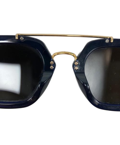 CELINE（セリーヌ）CELINE (セリーヌ) double bridge glasses ブルーの古着・服飾アイテム