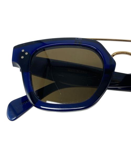 CELINE（セリーヌ）CELINE (セリーヌ) double bridge glasses ブルーの古着・服飾アイテム