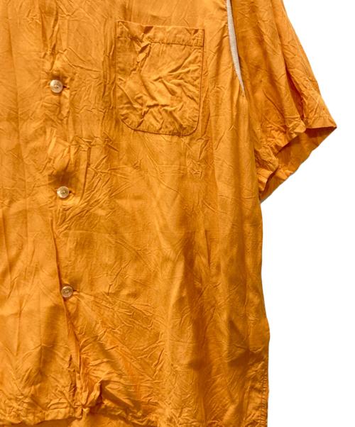 STYLE EYES（スタイルアイズ）STYLE EYES (スタイルアイズ) レーヨンオープンカラーシャツ ブラウン サイズ:XLの古着・服飾アイテム