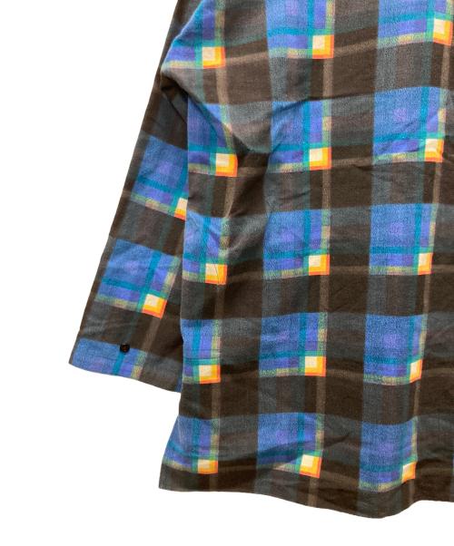 mii（ミー）mii (ミー) チェックプルオーバーシャツ ブルー サイズ:Sの古着・服飾アイテム