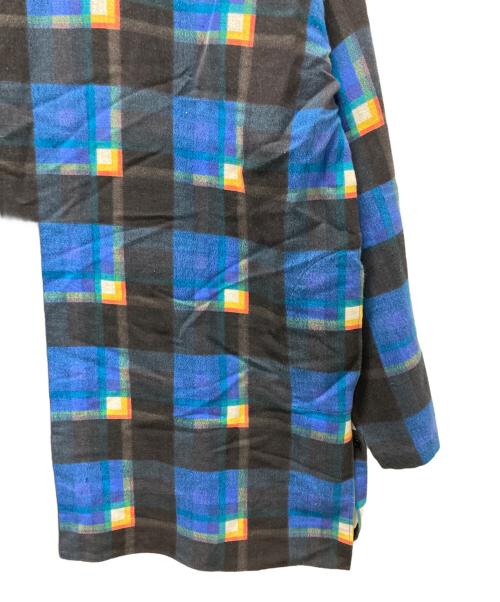 mii（ミー）mii (ミー) チェックプルオーバーシャツ ブルー サイズ:Sの古着・服飾アイテム