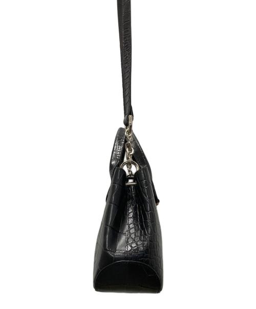 LONGCHAMP（ロンシャン）LONGCHAMP (ロンシャン) ロゾ/2WAY型押しハンドバッグ S ブラックの古着・服飾アイテム