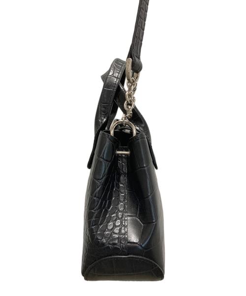 LONGCHAMP（ロンシャン）LONGCHAMP (ロンシャン) ロゾ/2WAY型押しハンドバッグ S ブラックの古着・服飾アイテム