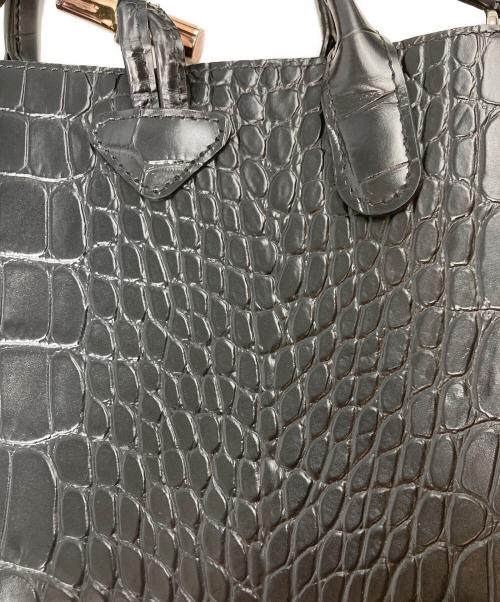 LONGCHAMP（ロンシャン）LONGCHAMP (ロンシャン) ロゾ/2WAY型押しハンドバッグ S ブラックの古着・服飾アイテム