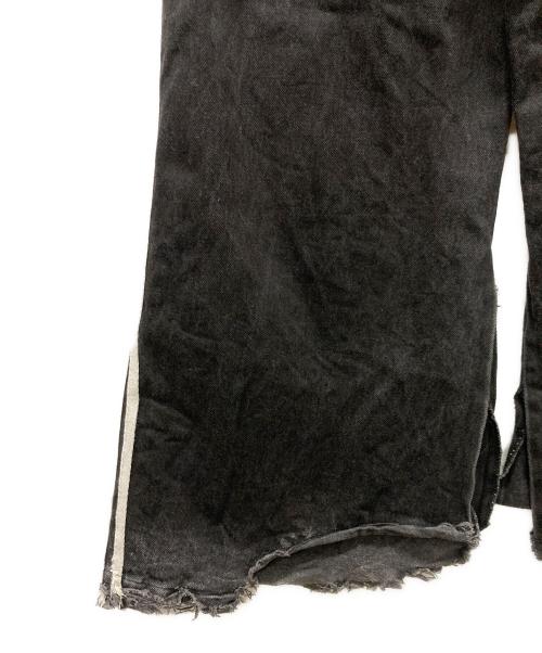 yori sport（ヨリ スポーツ）yori sport (ヨリ スポーツ) 5 STRIPE DENIM/ダメージデニムパンツ ブラック サイズ:28の古着・服飾アイテム