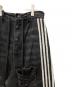 中古・古着 yori sport (ヨリ スポーツ) 5 STRIPE DENIM/ダメージデニムパンツ ブラック サイズ:28：20000円
