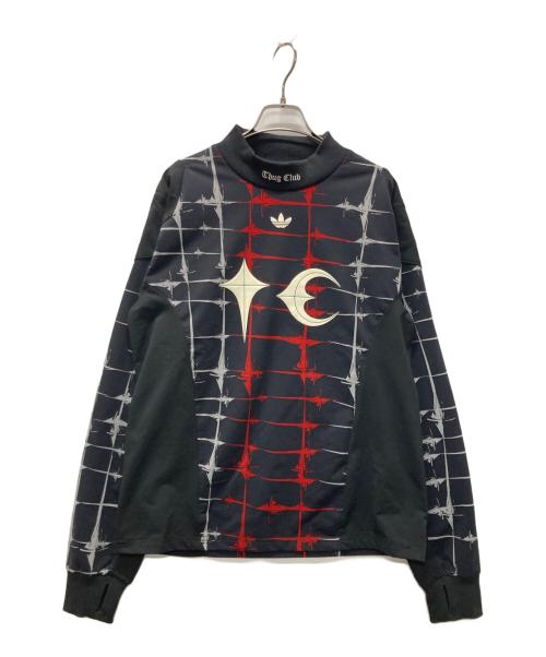 adidas Originals（アディダスオリジナル）adidas Originals (アディダスオリジナル) THUG CLUB (サグ クラブ) GOALIE T-SHIRT LONG SLEEVE/ゴーリー Tシャツ ロングスリーブ ブラック サイズ:Sの古着・服飾アイテム