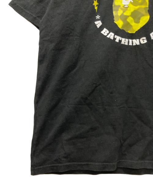 A BATHING APE（アベイシングエイプ）A BATHING APE (アベイシングエイプ) RADIATION CAMO BUSY WORKS TEE ブラック サイズ:XLの古着・服飾アイテム