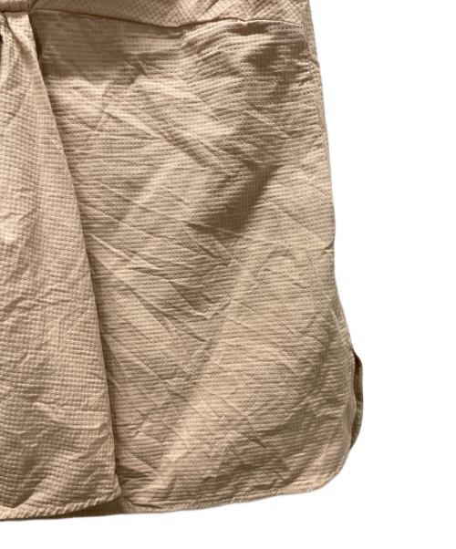 DRAWER（ドゥロワー）DRAWER (ドゥロワー) コットンバックギャザーノースリーブブラウス ベージュ サイズ:36の古着・服飾アイテム
