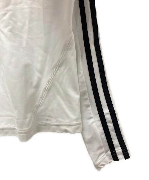 adidas（アディダス）adidas (アディダス) BALENCIAGA (バレンシアガ) ロングスリーブカットソー ホワイト×ブラック サイズ:Sの古着・服飾アイテム