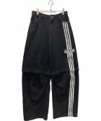 adidas Originalsアディダスオリジナル）の古着「アディブレイク デニム 2-In-1 パンツ/デニムパンツ」｜ブラック