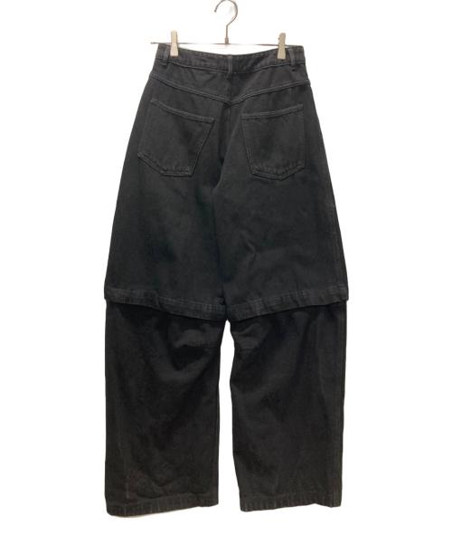 adidas Originals（アディダスオリジナル）adidas Originals (アディダスオリジナル) アディブレイク デニム 2-In-1 パンツ/デニムパンツ ブラック サイズ:28の古着・服飾アイテム