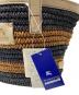 中古・古着 BURBERRY BLUE LABEL (バーバリー ブルー レーベル) カゴバッグ ベージュ×ネイビー：7000円