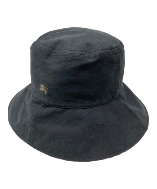 BURBERRY BLUE LABEL（バーバリー ブルー レーベル）BURBERRY BLUE LABEL (バーバリー ブルー レーベル) ノバチェックリバーシブルバケットハット ブラックの古着・服飾アイテム