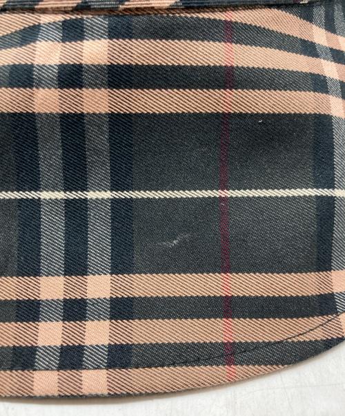 BURBERRY BLUE LABEL（バーバリー ブルー レーベル）BURBERRY BLUE LABEL (バーバリー ブルー レーベル) ノバチェックリバーシブルバケットハット ブラックの古着・服飾アイテム