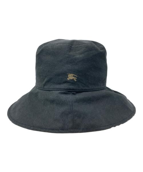 BURBERRY BLUE LABEL（バーバリー ブルー レーベル）BURBERRY BLUE LABEL (バーバリー ブルー レーベル) ノバチェックリバーシブルバケットハット ブラックの古着・服飾アイテム