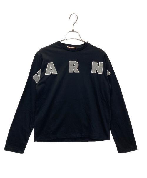 MARNI（マルニ）MARNI (マルニ) 刺繍ロングスリーブカットソー ブラック サイズ:SIZE 14(キッズ規格) 未使用品の古着・服飾アイテム