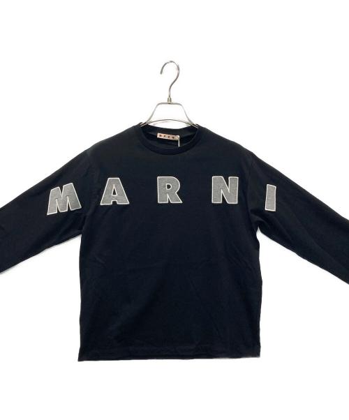 MARNI（マルニ）MARNI (マルニ) 刺繍ロングスリーブカットソー ブラック サイズ:SIZE 14(キッズ規格) 未使用品の古着・服飾アイテム