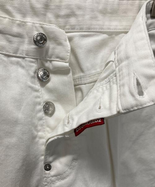 DSQUARED2（ディースクエアード）DSQUARED2 (ディースクエアード) Tidy Bike Jean ホワイト サイズ:52の古着・服飾アイテム