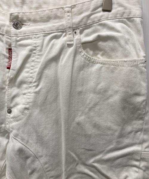 DSQUARED2（ディースクエアード）DSQUARED2 (ディースクエアード) Tidy Bike Jean ホワイト サイズ:52の古着・服飾アイテム
