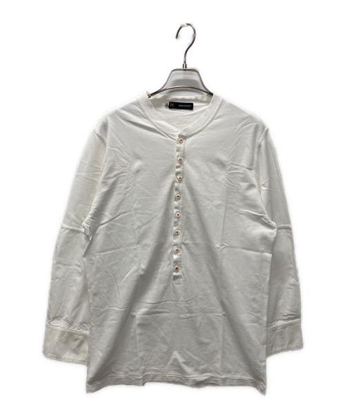 DSQUARED2（ディースクエアード）DSQUARED2 (ディースクエアード) ヘンリーネックカットソー ホワイト サイズ:48の古着・服飾アイテム