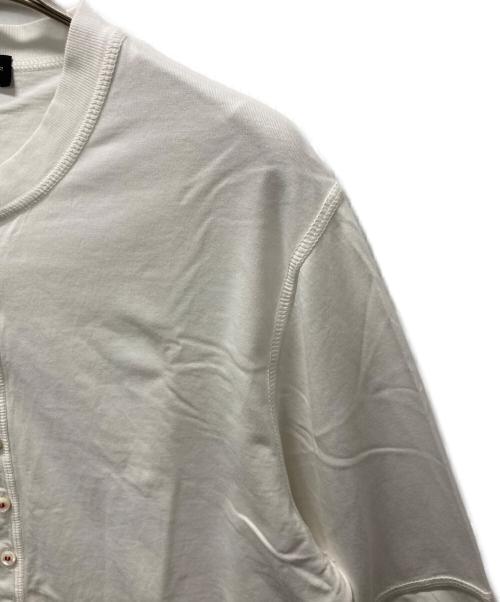 DSQUARED2（ディースクエアード）DSQUARED2 (ディースクエアード) ヘンリーネックカットソー ホワイト サイズ:48の古着・服飾アイテム