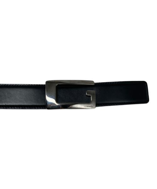 GUCCI（グッチ）GUCCI (グッチ) Ｇバックルリバーシブルベルト ブラック×ブラウンの古着・服飾アイテム