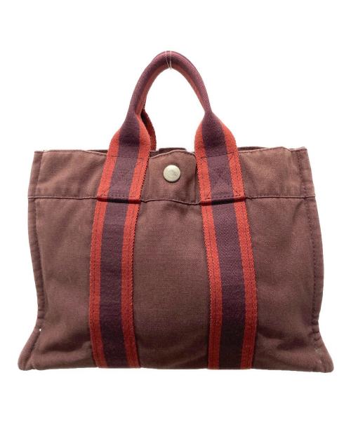HERMES（エルメス）HERMES (エルメス) フールトゥPM ハンドバッグ ブラウンの古着・服飾アイテム