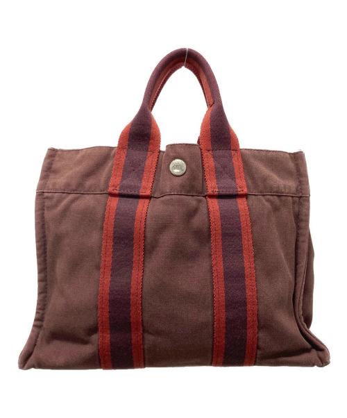 HERMES（エルメス）HERMES (エルメス) フールトゥPM ハンドバッグ ブラウンの古着・服飾アイテム
